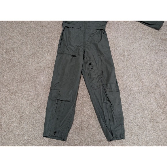 US Flyers Coveralls Men Sage Green FR Summer Size 40S 8415-01-043-8386 - Picture 2 of 13